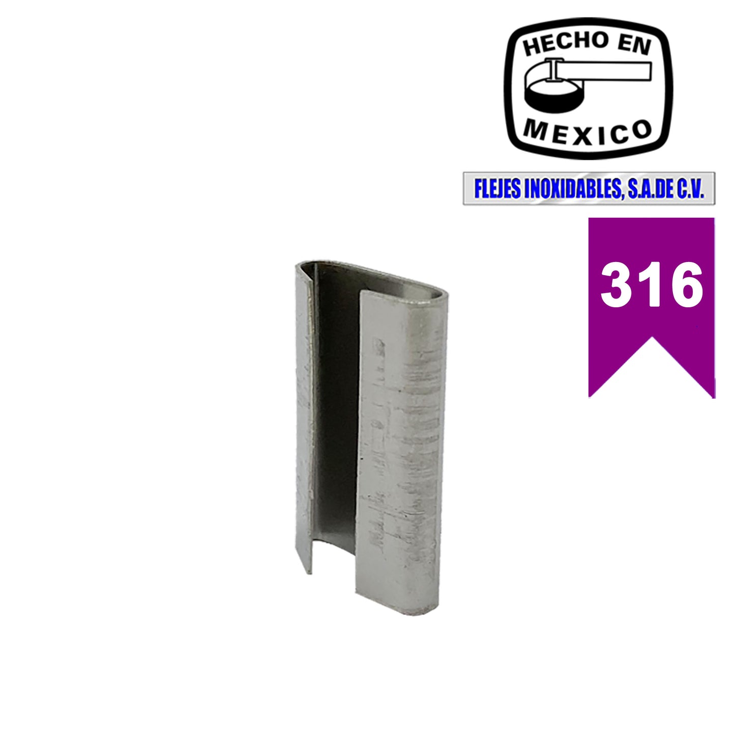 Sello cerrado 1/2" inoxidable 316
