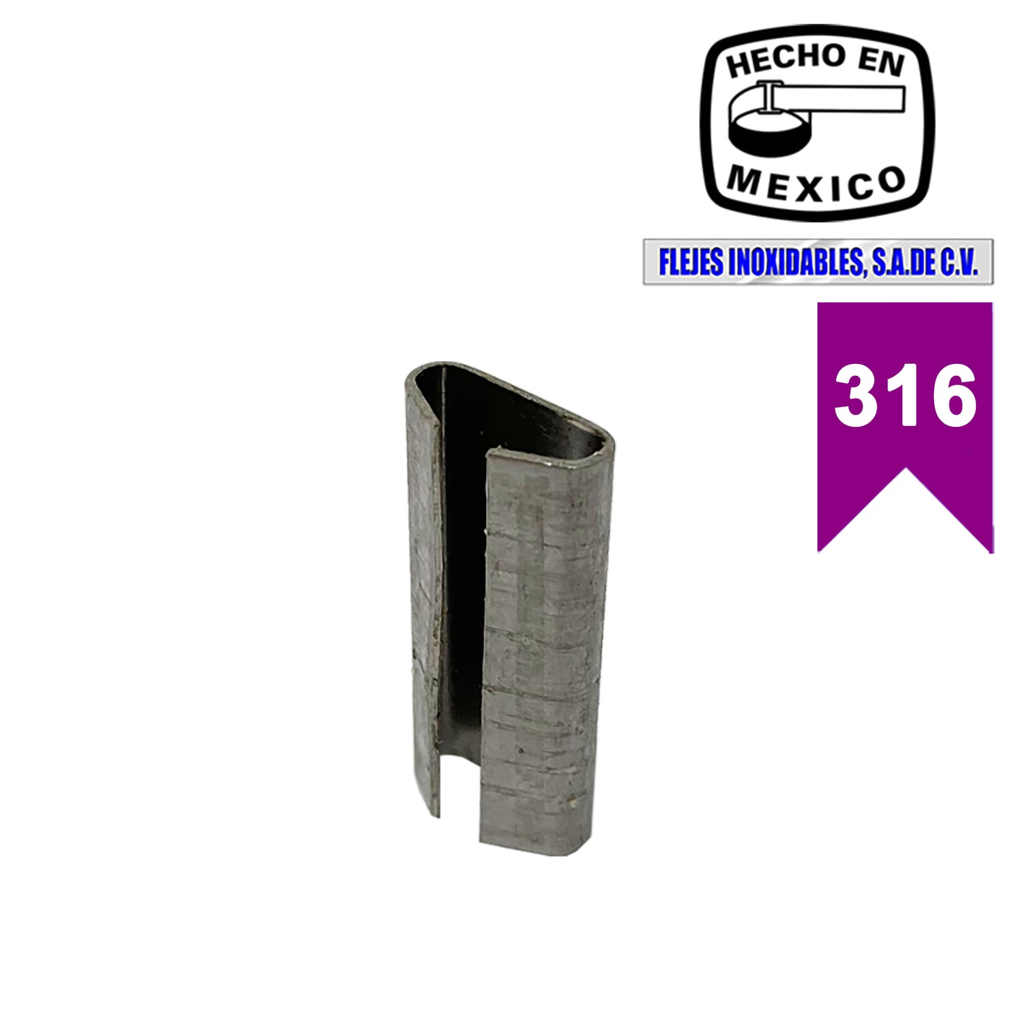 Sello cerrado 3/8" inoxidable 316